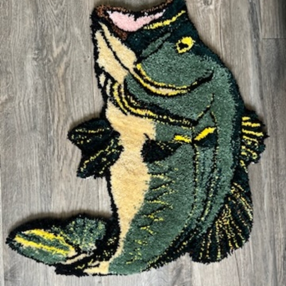 Handmade Fish Rug - Picture 2 of 3